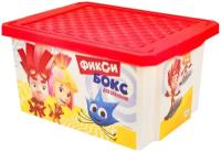 Ящик для игрушек Little Angel Фиксики, 40,5 x 30,5 x 21 см, 17 л, красный