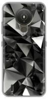 Дизайнерский силиконовый чехол для Нокия 1.4 / Nokia 1.4 Черные кристаллы
