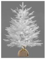 Ель искусственная Царь елка Сапфир белый 80 см(СФ/Б-80),литая,белая,премиум,пушистая,настольная,новогодняя елка