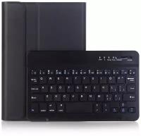 Чехол-клавиатура MyPads для Samsung Galaxy Tab A 8.0 (2019) SM-T290 / T295 съемная беспроводная Bluetooth в комплекте c кожаным чехлом и пластико