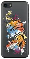 Чехол Gel Art Case для Apple iPhone 7, Animal_Тигр, Deppa 103618