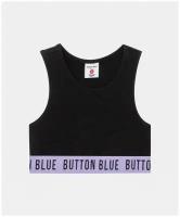 Укороченный топ Button Blue, цвет черный, размер 152