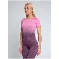 Спортивная женская футболка для фитнеса, Lunarable, размер 44(M), розовый, фиолетовый