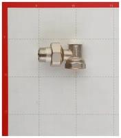 Клапан (вентиль) запорный угловой Tiemme (3230001) 1/2 НР(ш) х 1/2 ВР(г) для радиатора