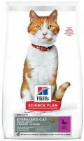 Сухой корм Hill's Science Plan для стерилизованных кошек в возрасте 6 месяцев - 6 лет, с уткой, 1,5 кг