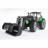 Масштабная модель Bruder 03-081 Трактор Deutz Agrotron X720 с погрузчиком