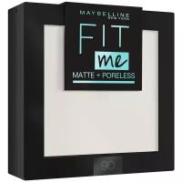 Maybelline New York Fit Me пудра компактная матирующая скрывающая поры 90 прозрачный