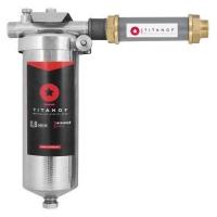 Титановый фильтр для воды TITANOF + магнитный преобразователь от накипи ТМ 1 (500 л/ч)