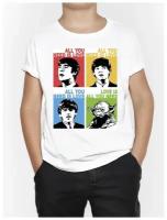 Футболка DreamShirts Studio The Beatles / Битлз Йода Для мальчиков Для девочек Детская одежда