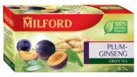 Чай зеленый Milford Plum-Ginseng в пакетиках, 20 пак