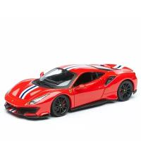 Bburago Коллекционная машинка Феррари 1:24 Ferrari 488 Pista, красный