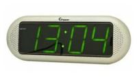 Часы Гранат C-1816-Зел будильник сетевой