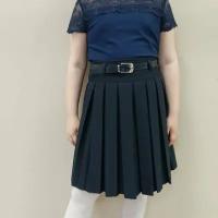 Школьная юбка, размер 28, синий