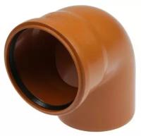 Отвод канализационный FLEXTRON, наружный, диаметр 110 мм, 90°