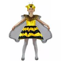 Костюм Пчёлка с крылышками детский Карнавалия.рф 30 (116-122 см) (Шапка, пышное платье с крыльями.)