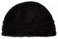 Шапка SEEBERGER арт. 18066-0 ANGORA BEANIE (черный), размер ONE