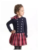 Платье для девочек Mini Maxi, модель 4835, цвет синий/красный, размер 98