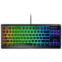 Клавиатура SteelSeries Apex 3 TKL RU Black USB SteelSeries Whisper-Quiet, черный, русская