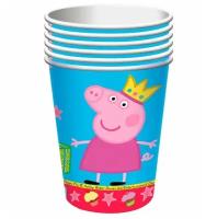 Росмэн (Праздники) Стаканы бумажные, 6 шт, 210 мл, Peppa Pig 28554