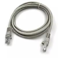 Патч-корд Buro UTP-5E-2M-G UTP 4 пары cat5E CCA molded 2м RJ-45 RJ-45 серый