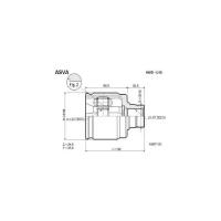 Граната внутренняя Asva HNID-U10 Honda: 44310-S9A-305 44310-S10-A10 Honda Civic Iv Наклонная Задняя Часть (Eg). Honda