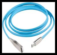 Кабель Kubic C03M Blue USB - micro USB, алюминий, синий, 1m