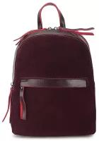 Женская сумка-рюкзак из натуральной кожи с замшей «Тилли» 1245 Bordeaux
