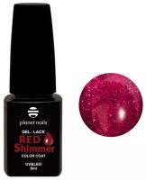 Planet nails Гель-лак Red Shimmer, 8 мл