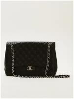 Ресейл сумка Chanel, Flap Back, Черный, Отличное