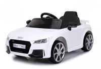 Электромобиль КНР Audi TT RS, окраска белый, EVA колеса, кожаное сидение