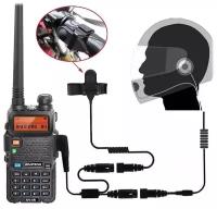 Комплект из рации и мото-гарнитуры BAOFENG UV-5R MOTO