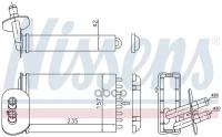 NISSENS 73977 Радиатор отопителя 234x157x42