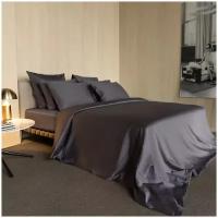 Комплект постельного белья Mollen, 2-спальный, 2 наволочки 50х70, сатин 100% хлопок, графитно-серый