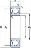 SKF 62042RSH Подшипник 20х47х14