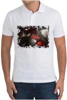 Рубашка- поло Dota2 Дота Axe (красный)
