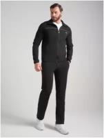 Костюм Red-n-Rock's, олимпийка, толстовка и брюки, силуэт прямой, карманы, размер 52, черный
