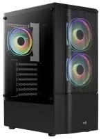 Корпус для компьютера Aerocool Miditower Quantum-G-BK-v2 ATX без БП