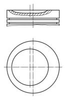 Поршень Opel Ascona Opel Kadett Opel Vectra Opel Omega ATS MP 6602.00