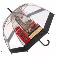 Зонт-трость женский купол «Сити», 8 спиц, микс 4 цвета, d-80см, длина в слож. виде 82см