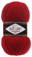 Пряжа Alize Lanagold Fine красный (56), 51%акрил/49%шерсть, 390м, 100г, 1шт