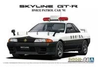 Aoshima Сборная модель NISSAN BNR32 SKYLINE GT-R Patrol Car '91, 1/24