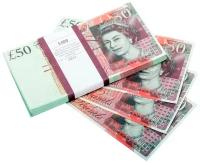 Деньги сувенирные билеты банка приколов 50 фунтов стерлингов
