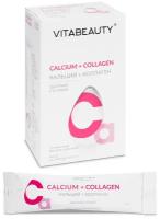 Витабьюти Кальций + Коллаген (VITABEAUTY Calcium + Collagen), для здоровых суставов, 10 стиков по 17,9 г