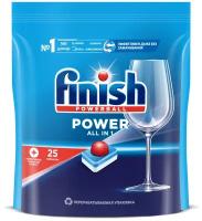 Таблетки для посудомоечной машины Finish Power all in 1, 25 шт., 0.53 кг, дой-пак