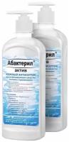 Абактерил Кожный антисептик Актив, 500 мл, 2 уп., тип крышки: дозатор