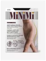 Колготки MiNiMi Control Top, 20 den, с ластовицей, утягивающие, с шортиками, размер 3, черный