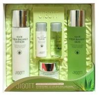 Набор для лица с экстрактом алоэ Jigott Aloe Aqua Balance Skin Care 3Set