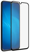 DF sColor-78 (black) Закаленное стекло с цветной рамкой (fullscreen+fullglue) для Samsung Galaxy A40