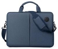 Сумка для ноутбука 15.6 цвет синий Размер сумки: Ширина 41См Глубина 6См Высота 30См Цвет синий Длина плечевого ремня: 120См