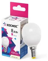 Лампа светодиодная КОСМОС Basic 3000K, E14, G45
